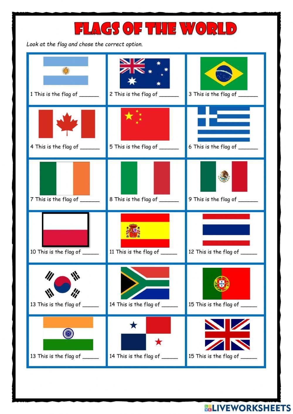 Free Flags Worksheet Download Free Flags Worksheet Png Images Free Worksheets On Clipart Library