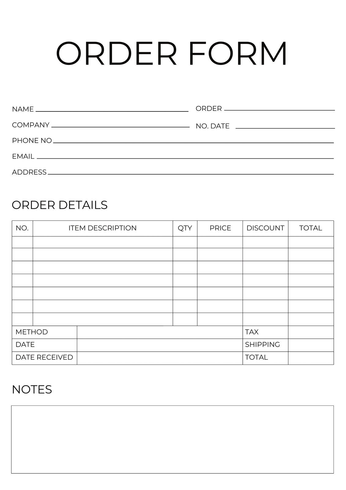 Free Form Document Templates To Customize And Print Canva