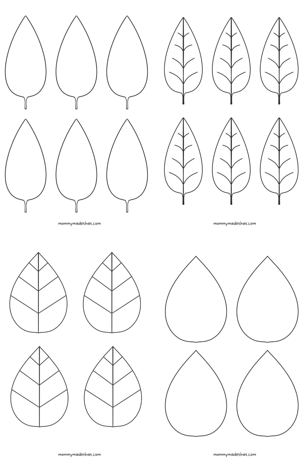 Free Leaf Templates Outlines Tons Of Printables Free Leaf Templates Outlines Tons Of Printables