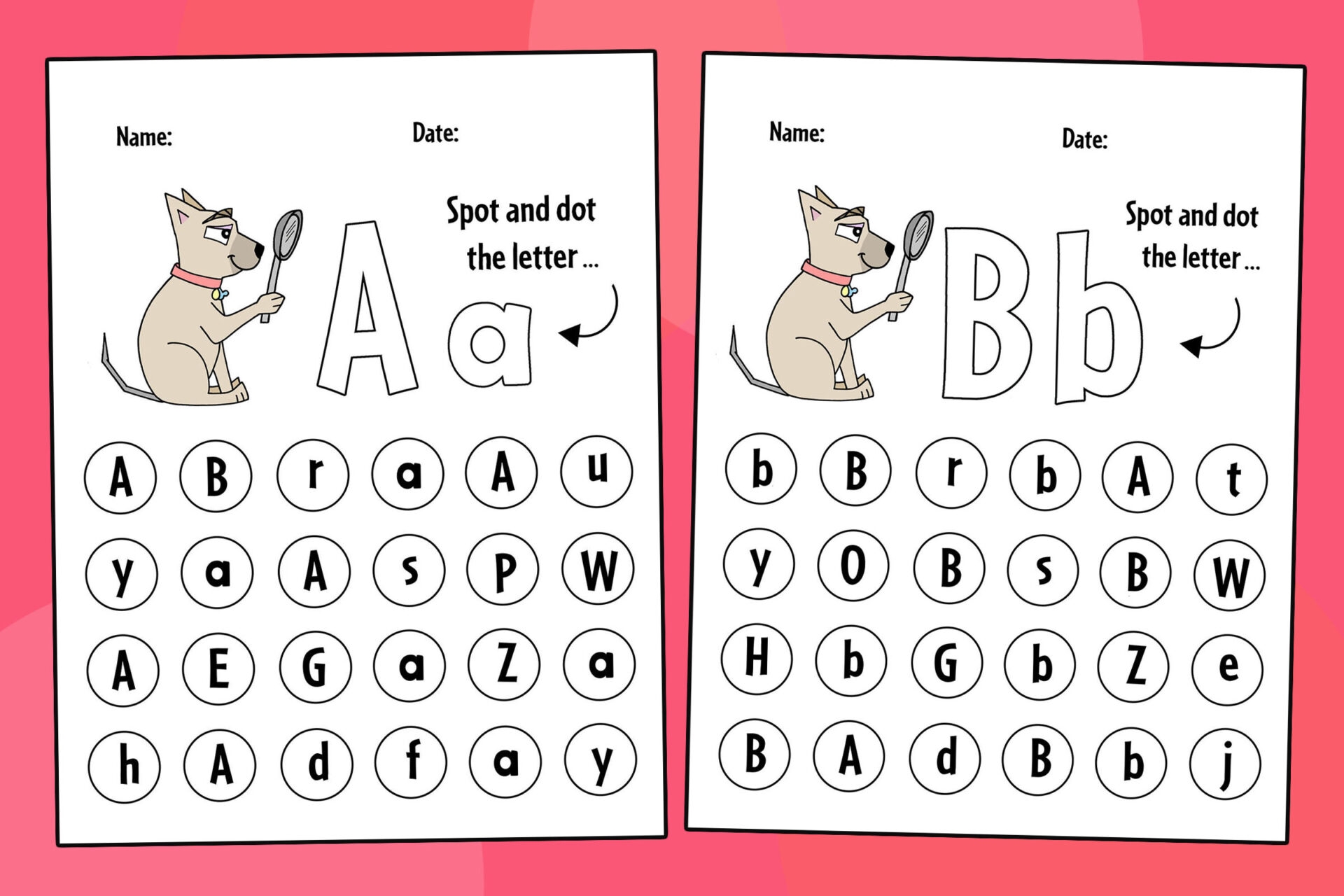 Letter Recognition Worksheets Printable