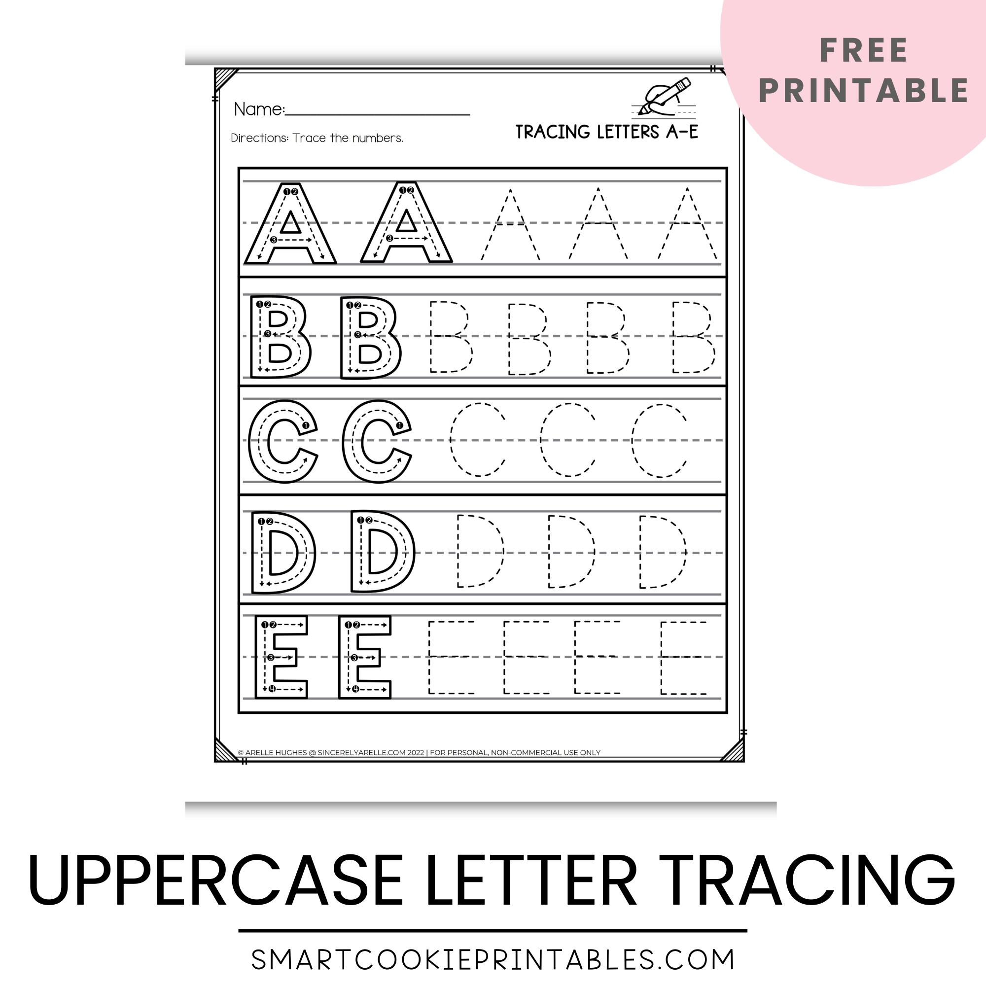 Alphabet Tracing Sheet Printable