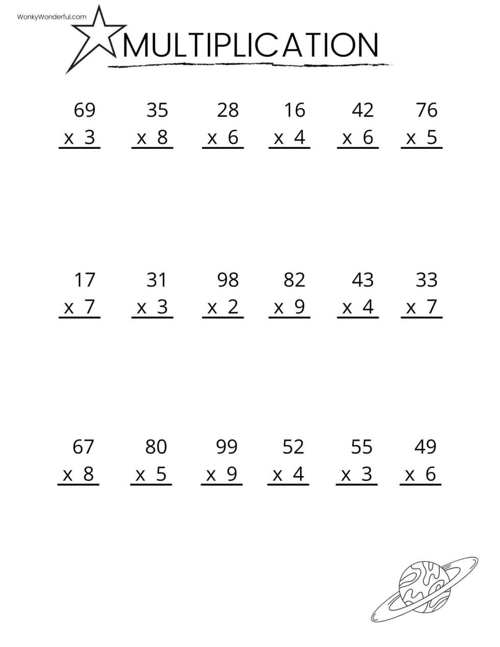 Free Math Worksheets Printable Organized By Grade K5 Learning Worksheets Library