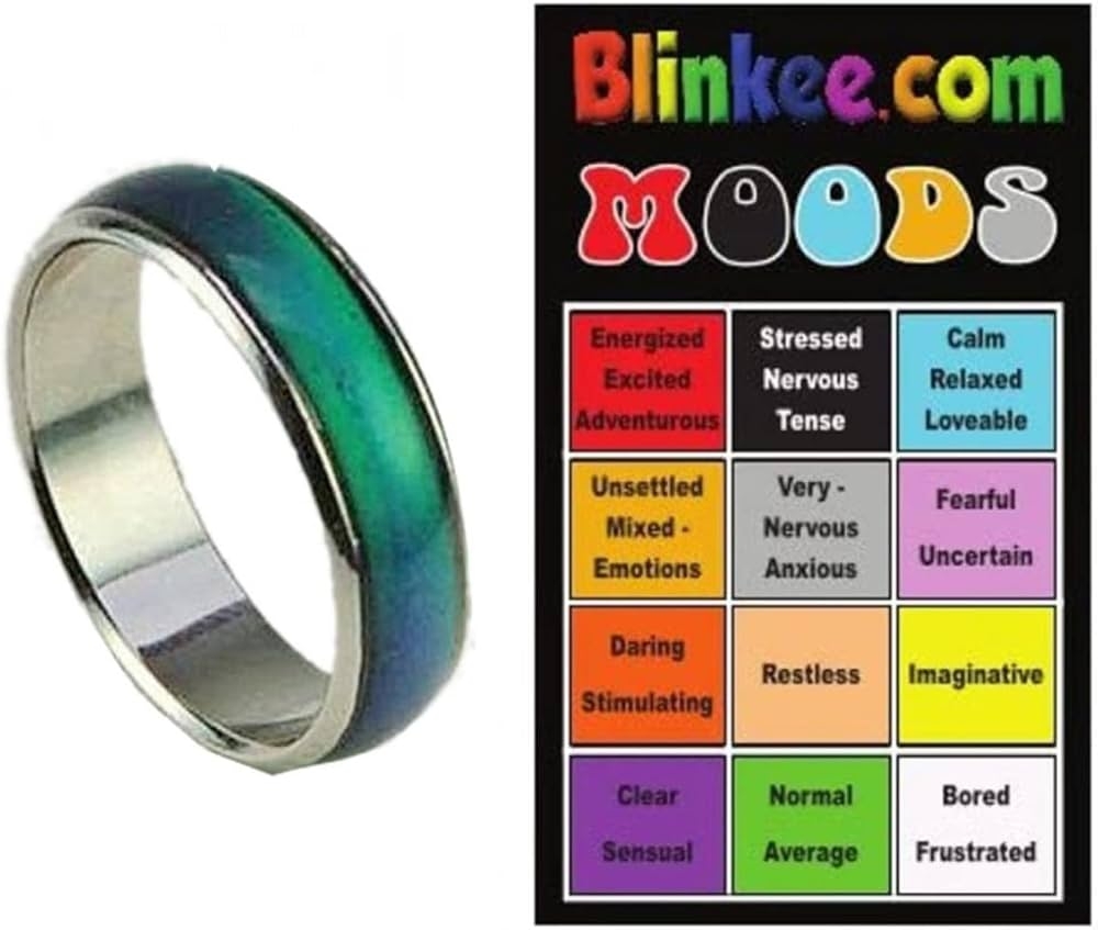 Free Mood Ring With Mood Ring Color Chart