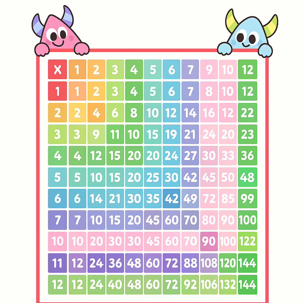 Free Multiplication Chart Online Interactive Quiz Mode With Audio Feedback 1x1 To 100x100