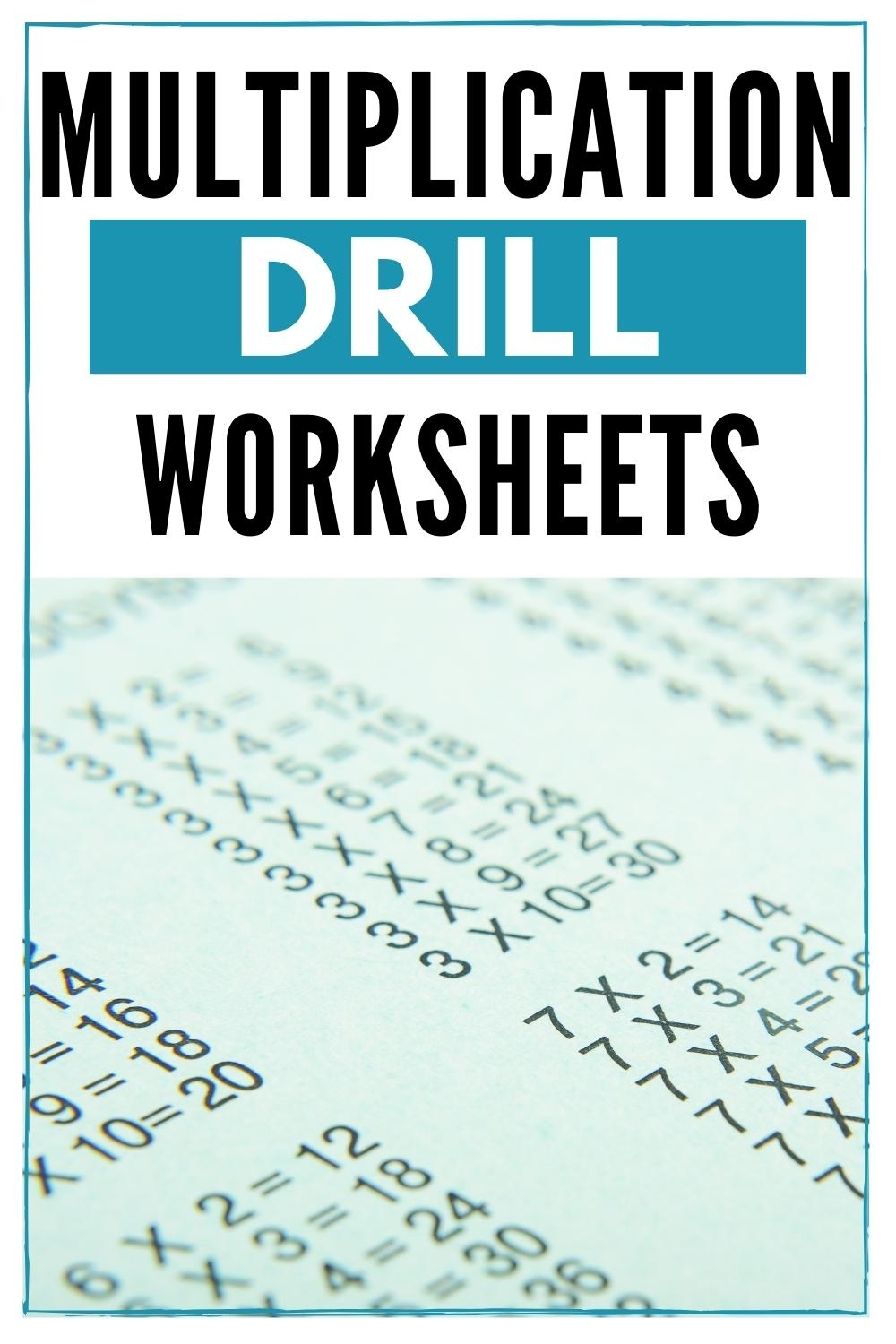 Free Multiplication Drill Worksheets For Grades 3 5 Hess UnAcademy
