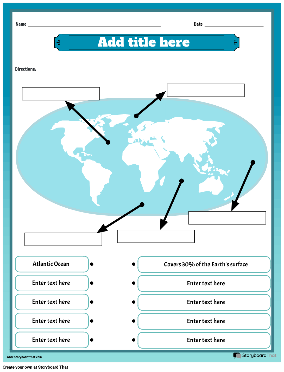 Printable Ocean Zones Worksheet Pdf