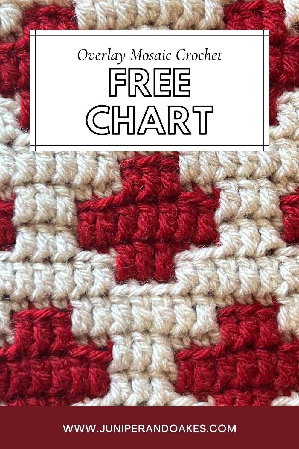 FREE Overlay Mosaic Crochet Chart Hygge Cross Mosaic Nordic Blanket CAL Juniper And Oakes