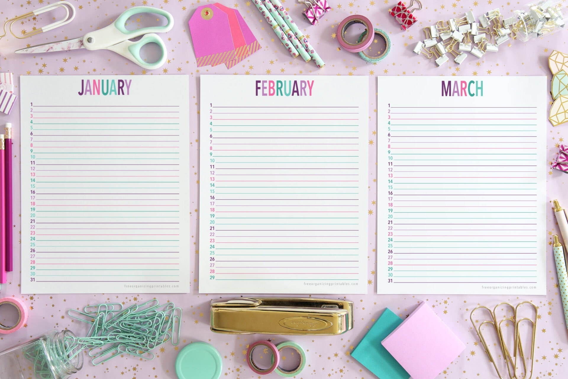 Perpetual Calendar Printable Free