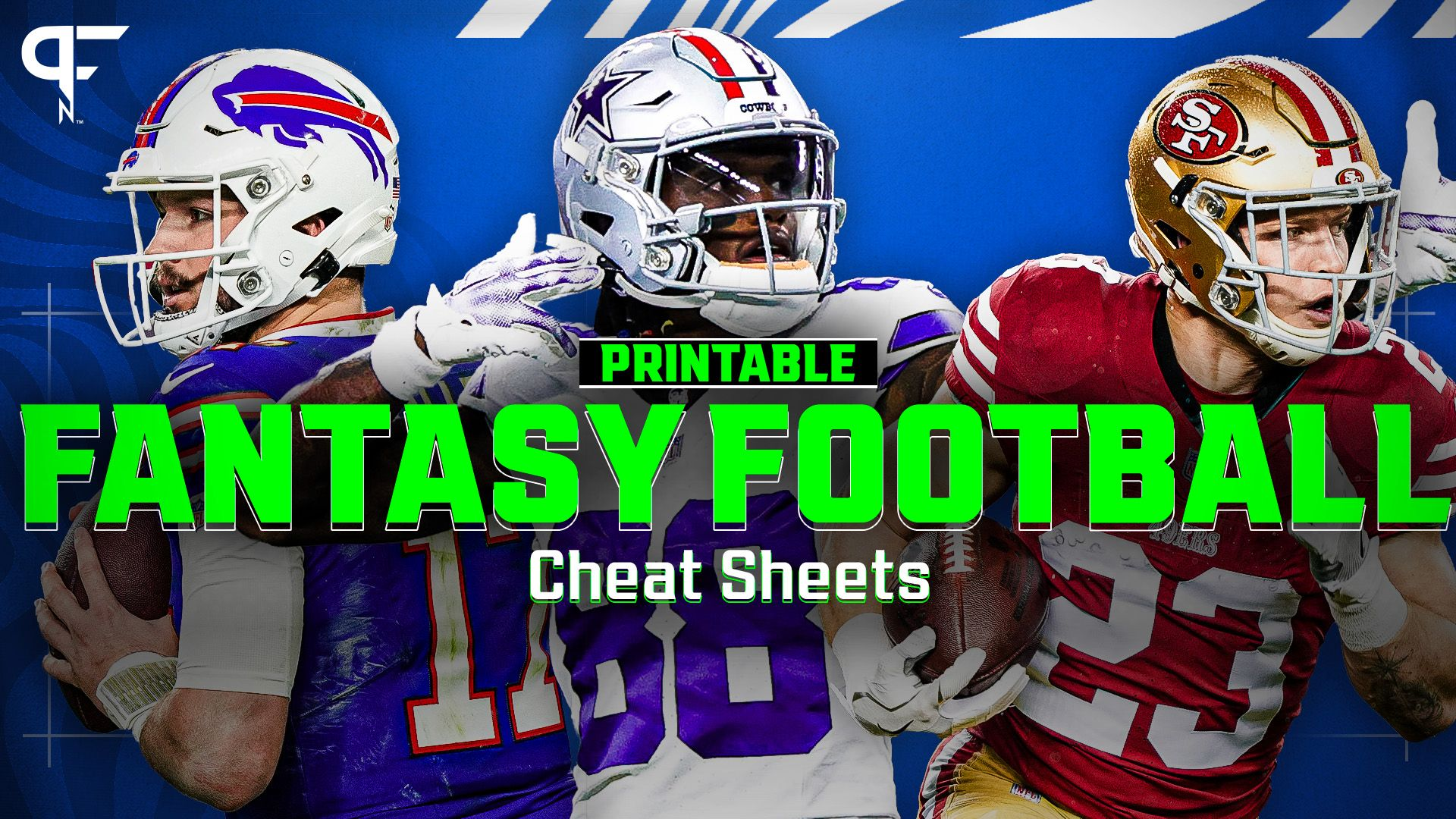 Free Printable 2024 Fantasy Football Cheat Sheets PPR Half PPR And Non PPR