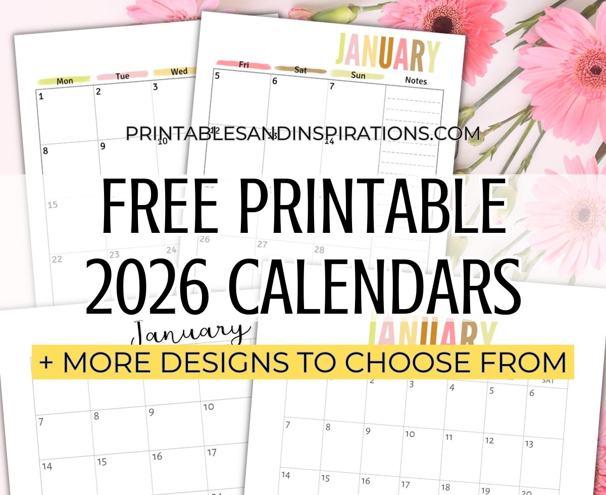 2026 Calendar Planner Printable
