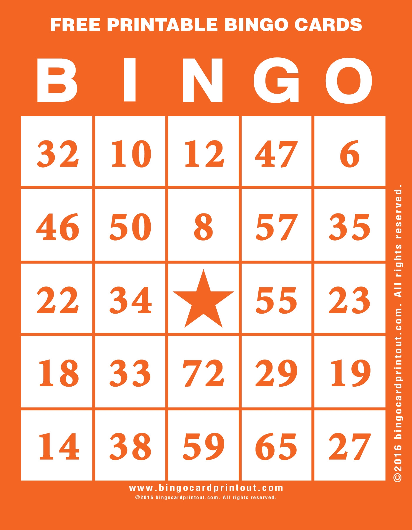 Free Printable Bingo Cards BingoCardPrintout