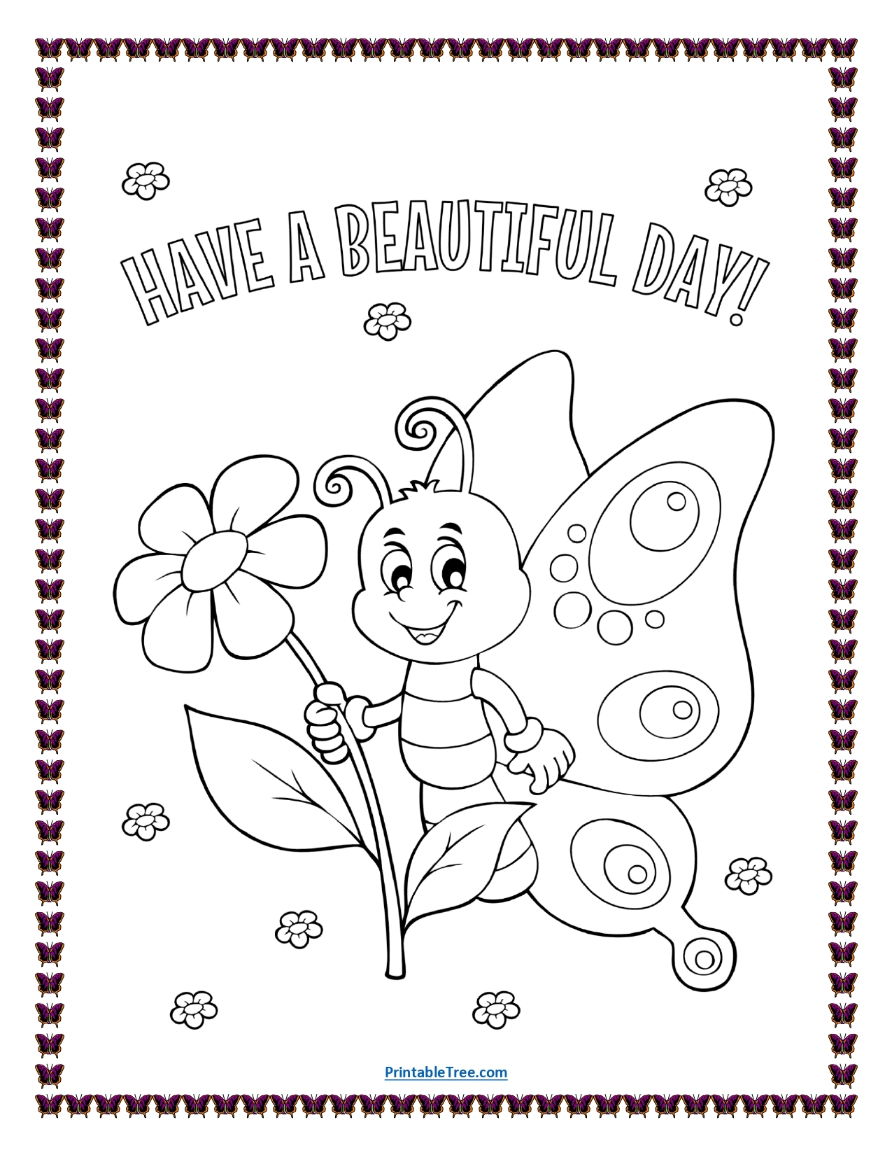 Butterfly Coloring Sheet Free Printable Butterfly Coloring Sheet Free Printable