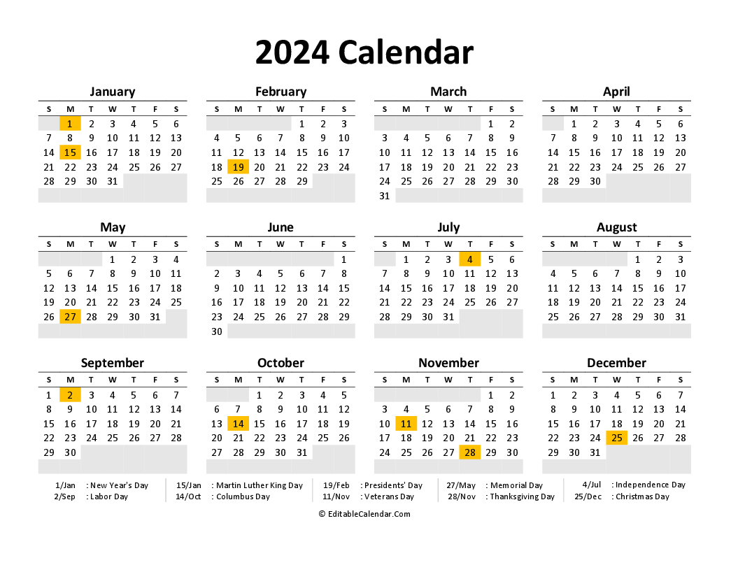 20245 Calendar Printable 20245 Calendar Printable