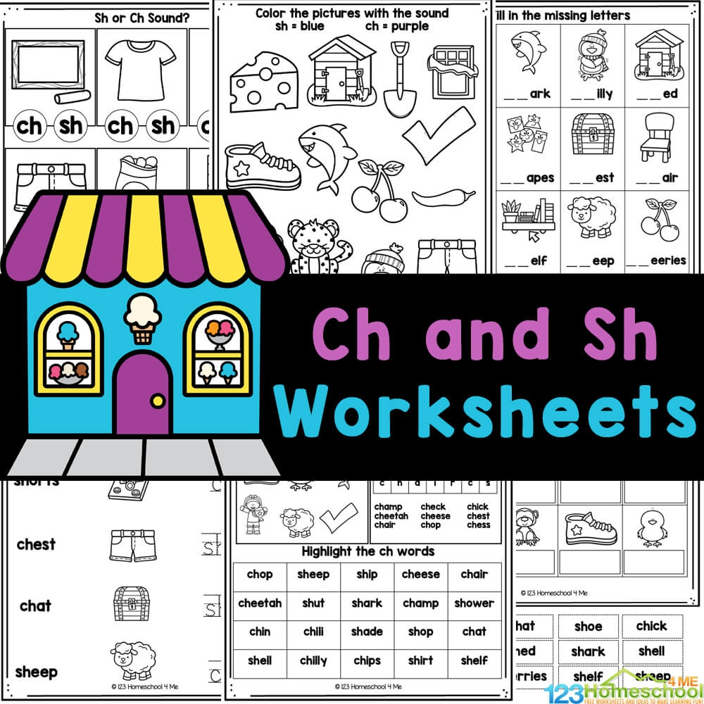 Free Printable Ch Digraph Worksheets