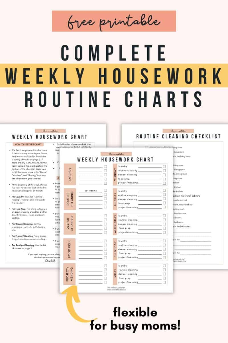 Chore Chart Printables For Adults