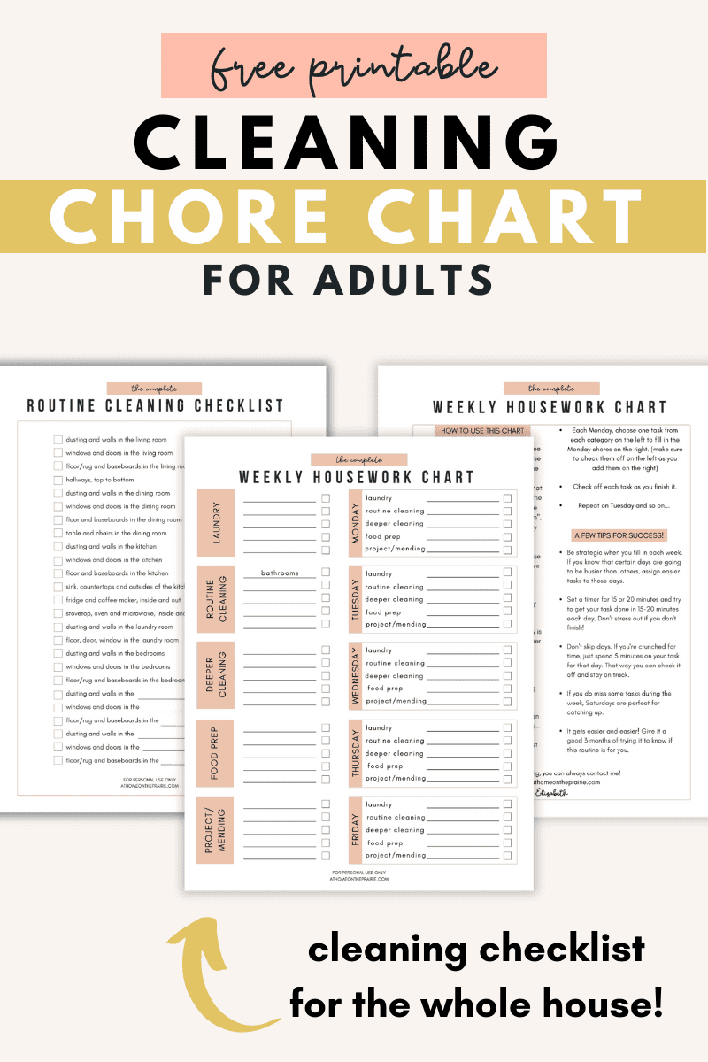 Free Printable Chore Chart Templates Free Printable Chore Chart Templates