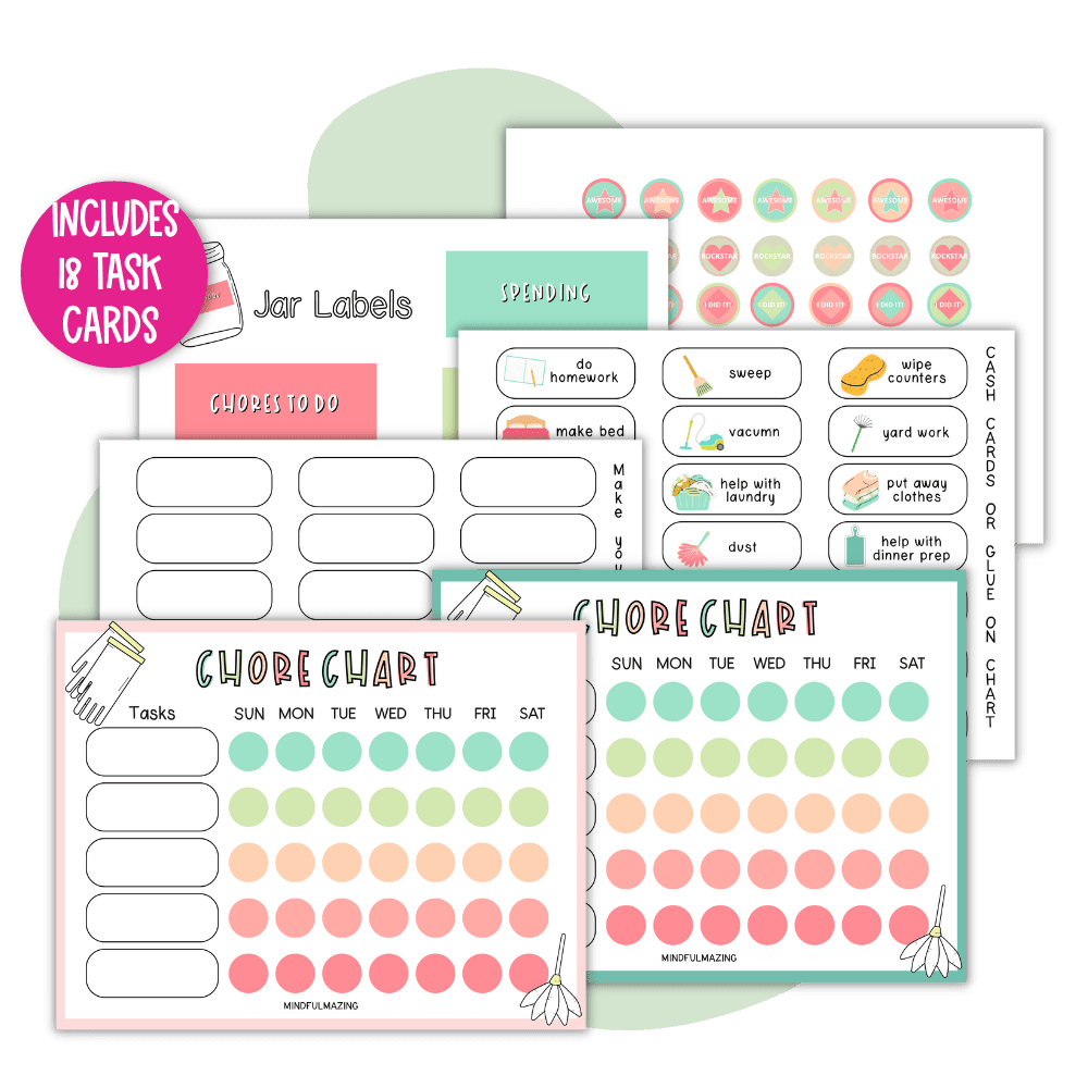 Free Printable Chore Chart For Toddlers Or Preschoolers Mindfulmazing