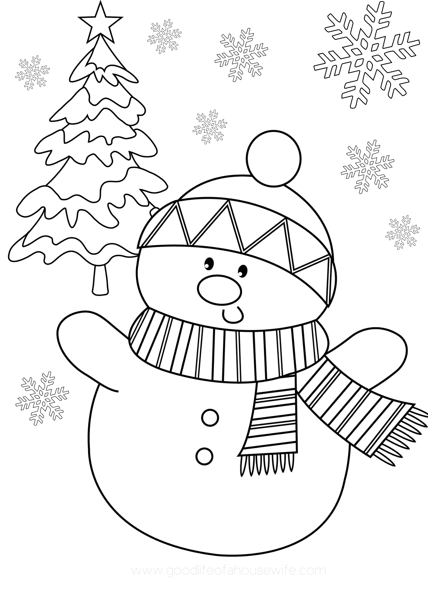 Free Christmas Coloring Sheets Printable