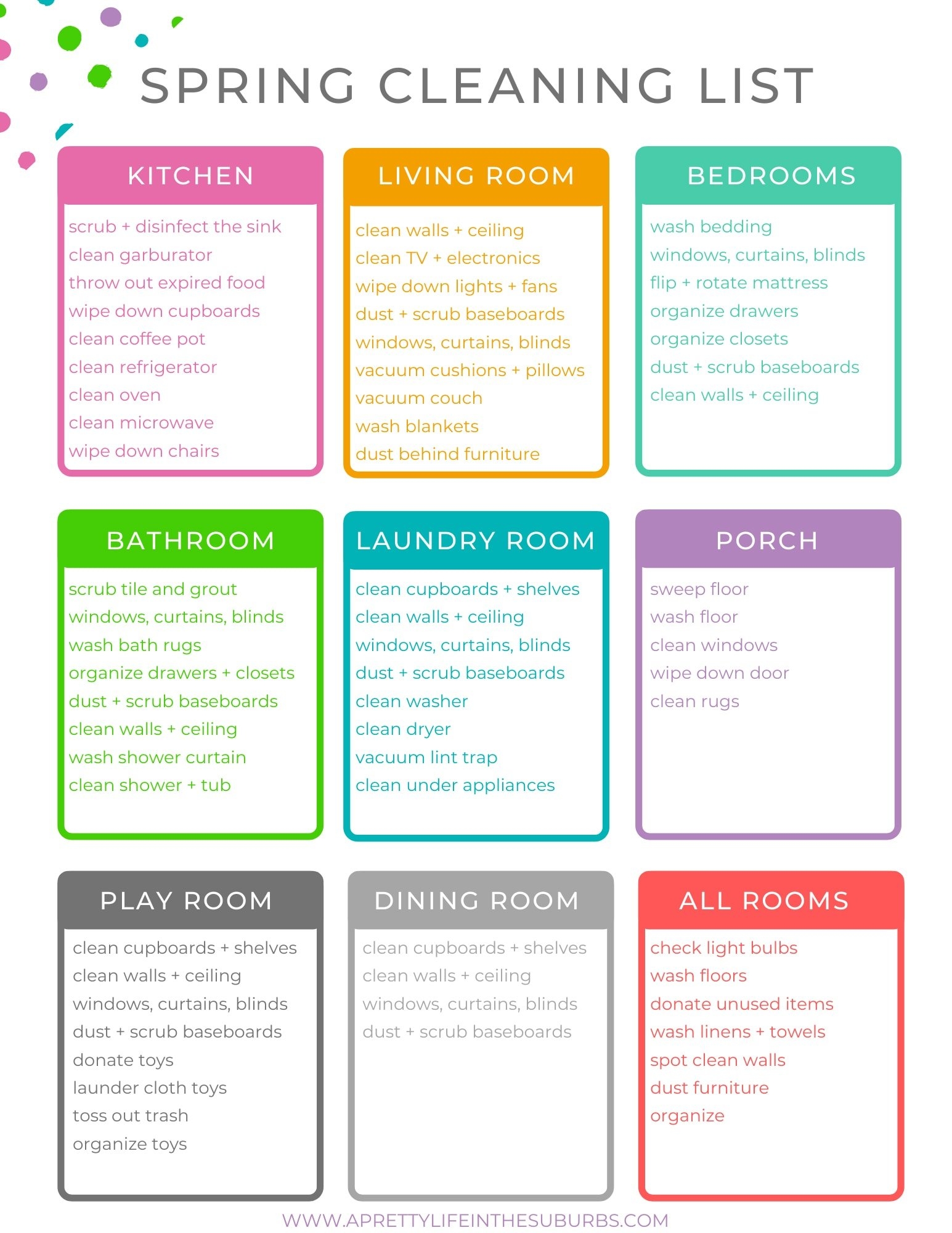 Free Printable Cleaning Planner A Pretty Life In The Suburbs