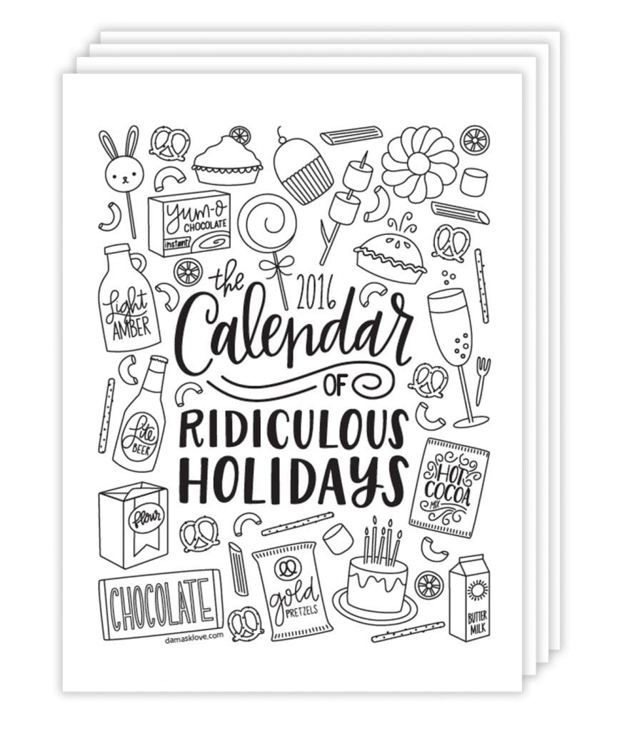 Coloring Calendar Printable
