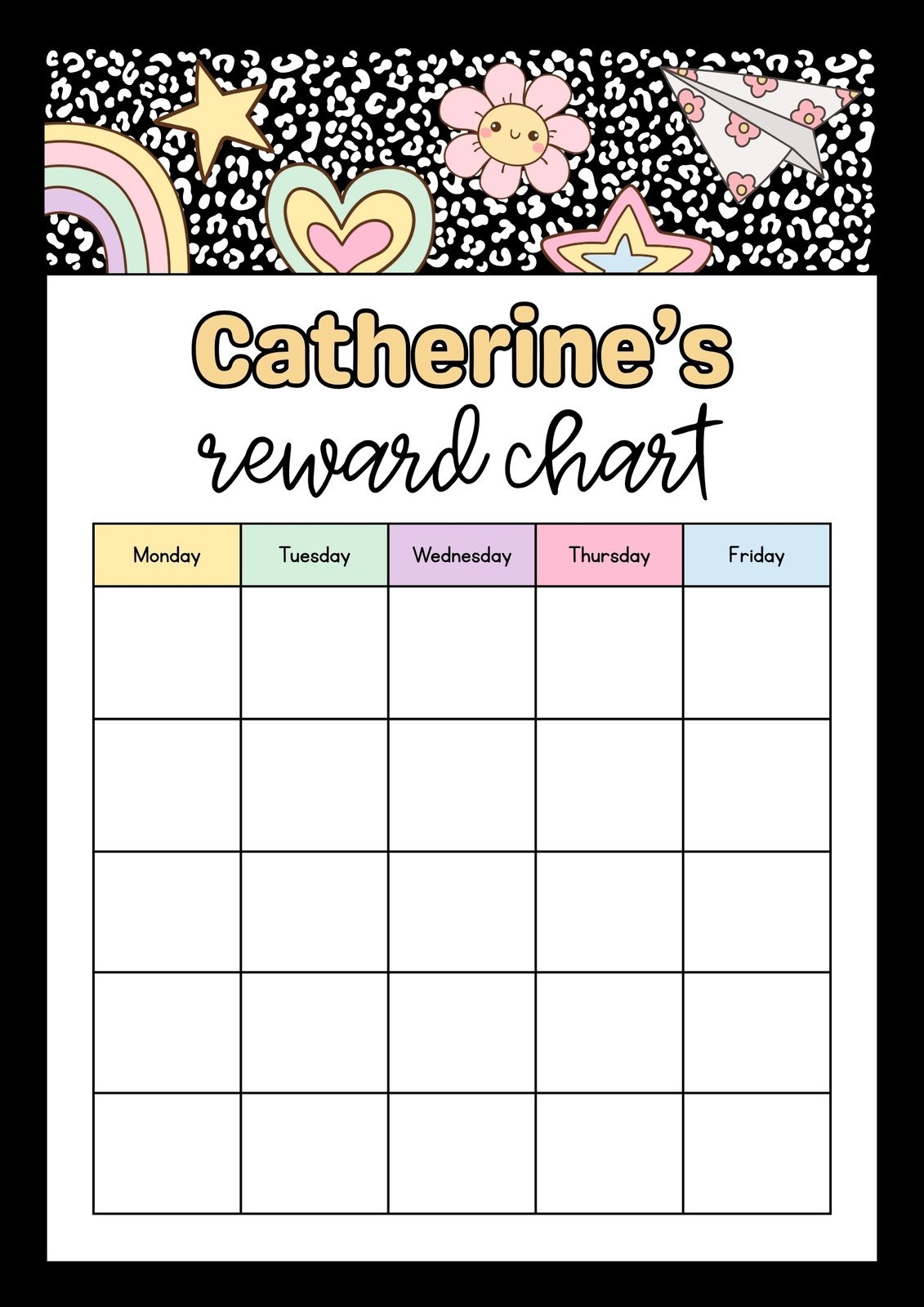 Free Printable Homework Reward Charts
