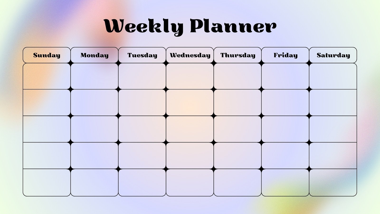 Free Printable Customizable Weekly Calendar Templates Canva