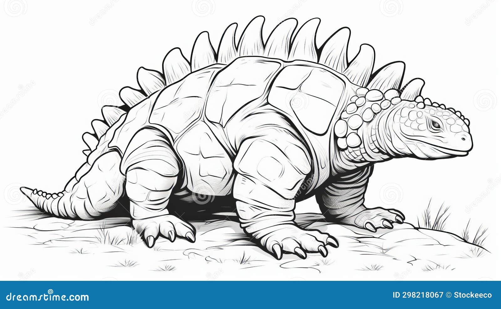 Free Printable Dinosaur Coloring Pages For Boys Stock Illustration Illustration Of Salvagepunk 3840x2160 298218067
