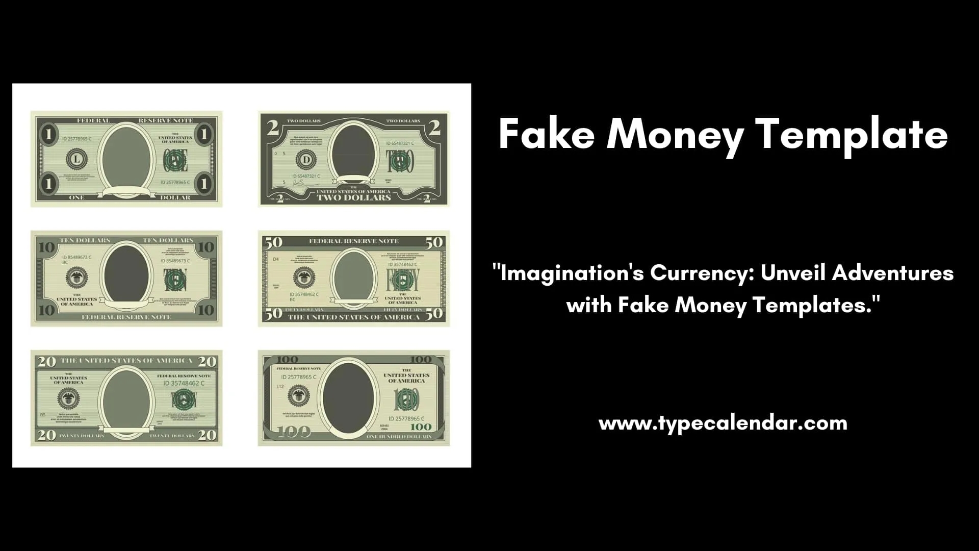Free Printable Fake Money Templates Word PDF Free Printable Fake Money Templates Word PDF