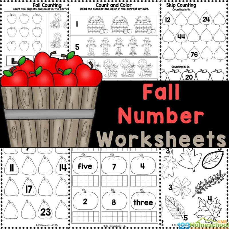 Free Printable Autumn Worksheets
