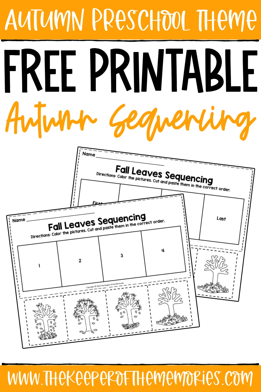 Free Printable Falling Leaves Fall Sequencing Worksheets The Keeper Of The Memories