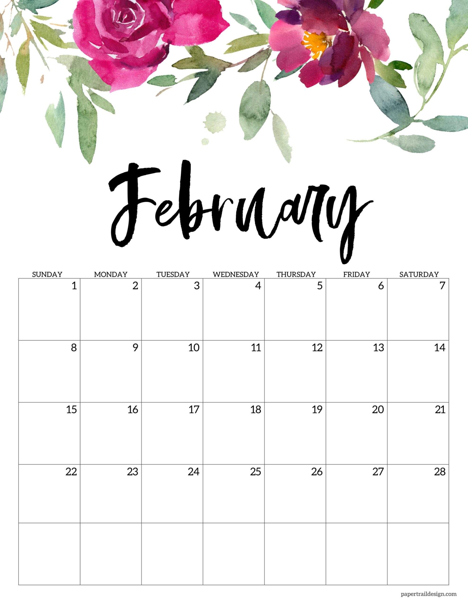 Free Printable Calendar 2026 By Month