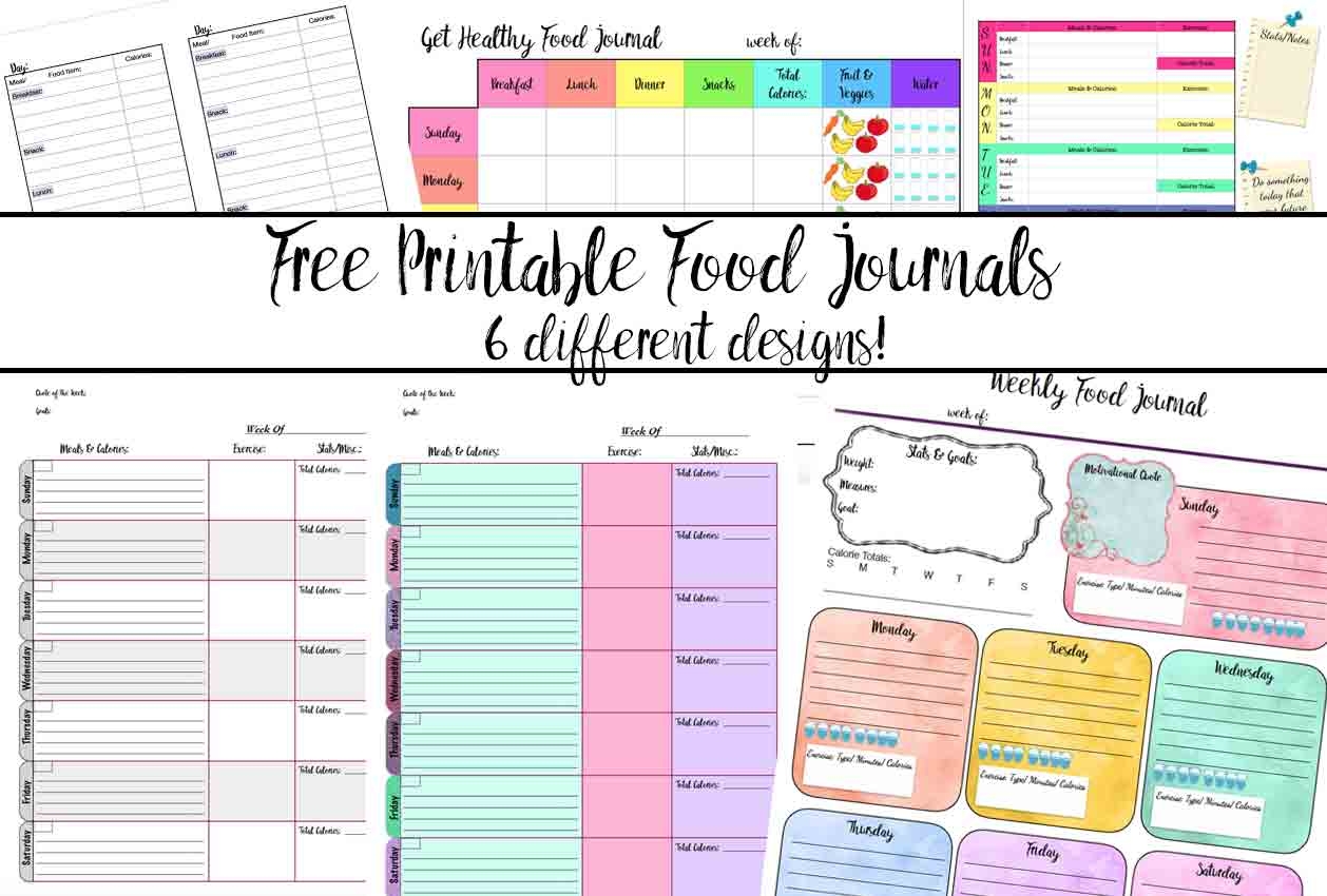 Free Food Diary Chart Printable