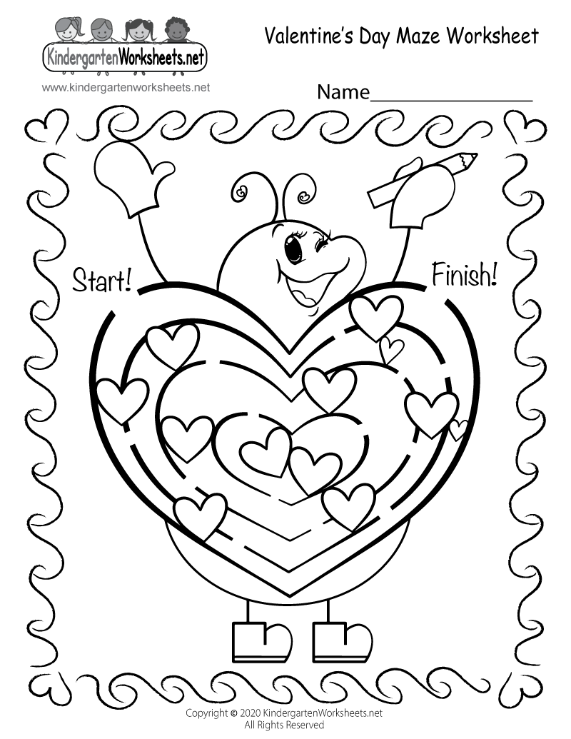 Valentine Worksheets Printable