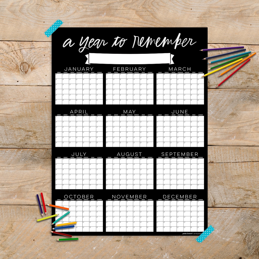 Free Printable Giant Calendar Download