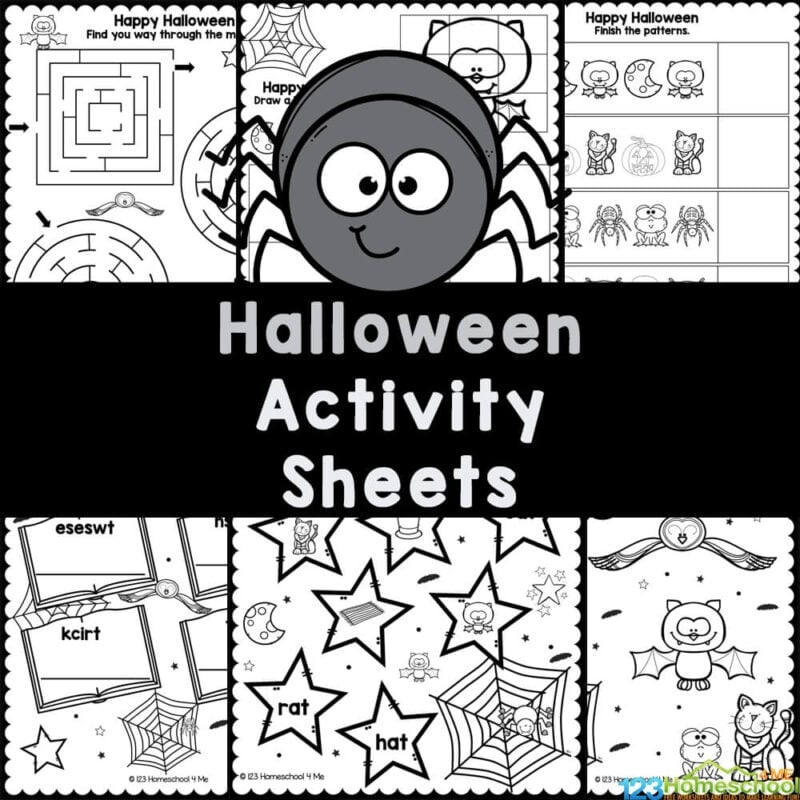 Halloween Activity Sheets Free Printable