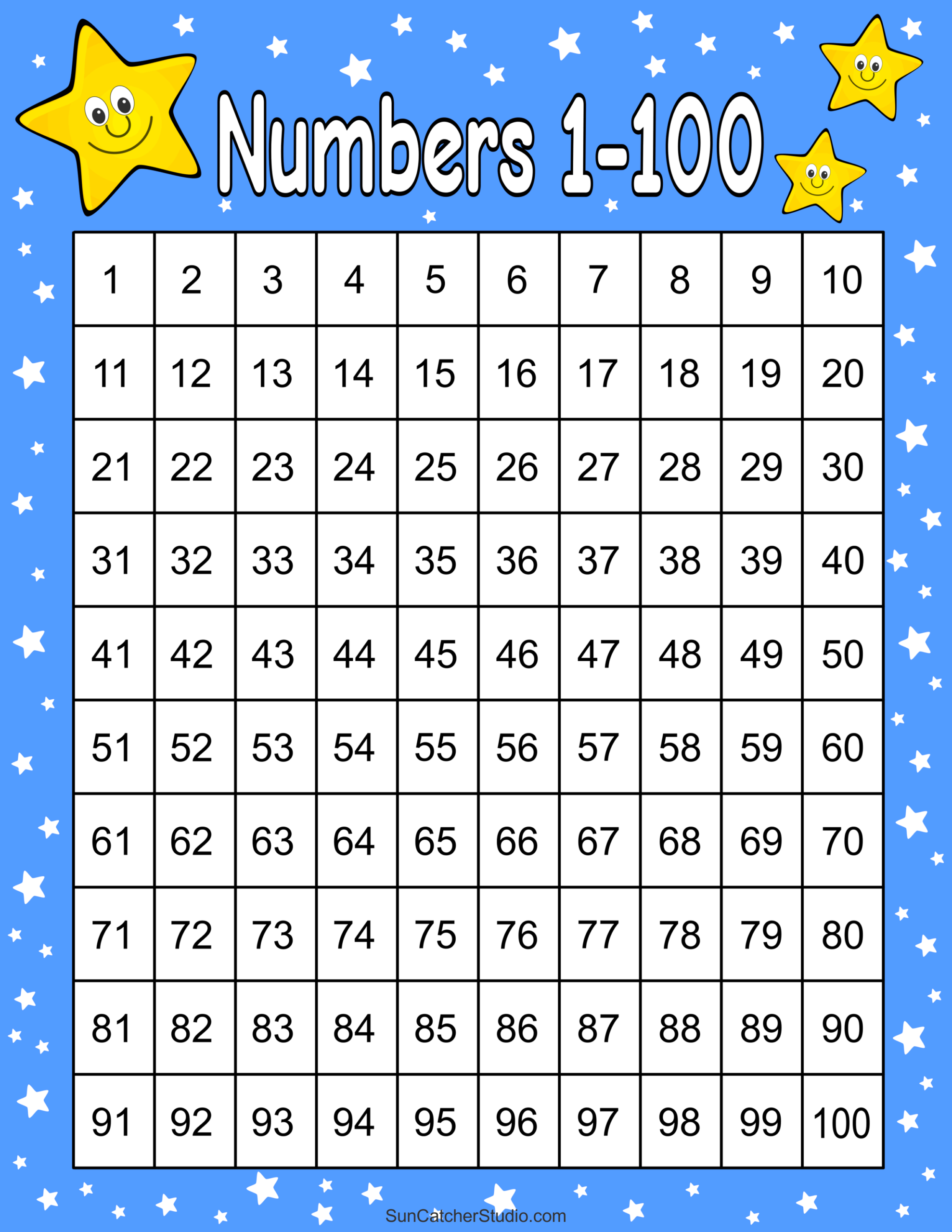 Hundred Number Chart Printable