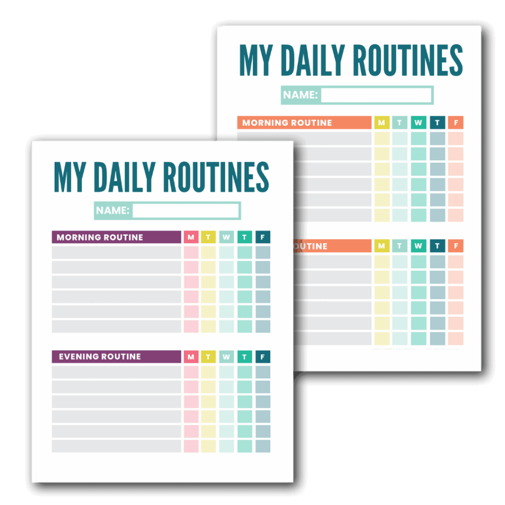 Printable Weekly Routine Chart