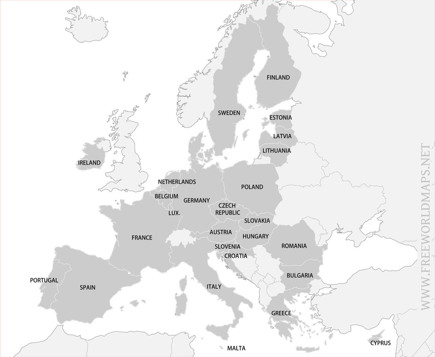 Free Printable Maps Of Europe Free Printable Maps Of Europe