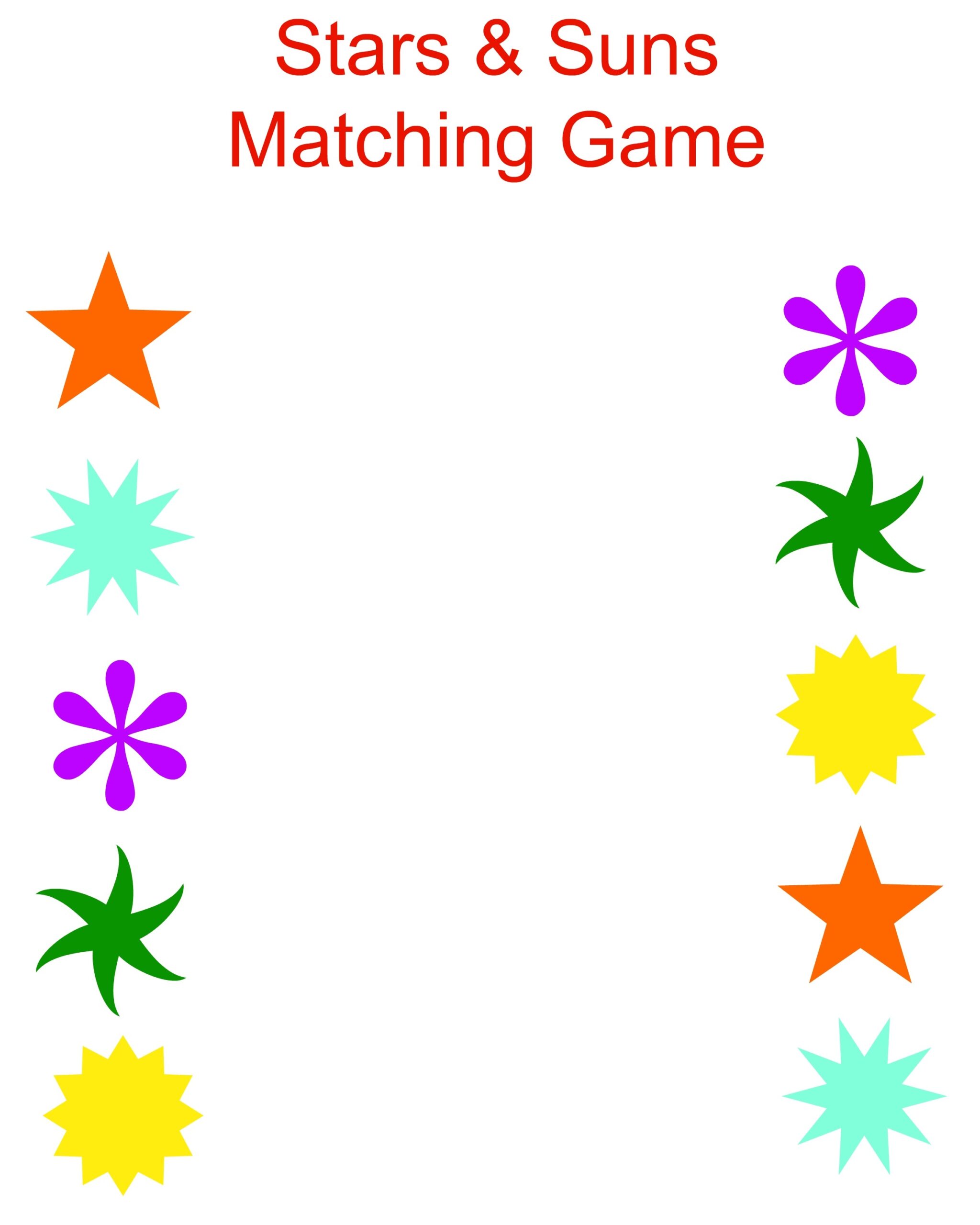 Free Printable Matching Worksheets Dr Suess Stars U0026 Butterflies 