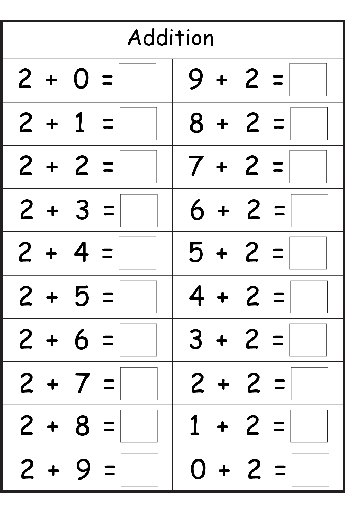Free Printable Addition Worksheets With Pictures Free Printable Addition Worksheets With Pictures