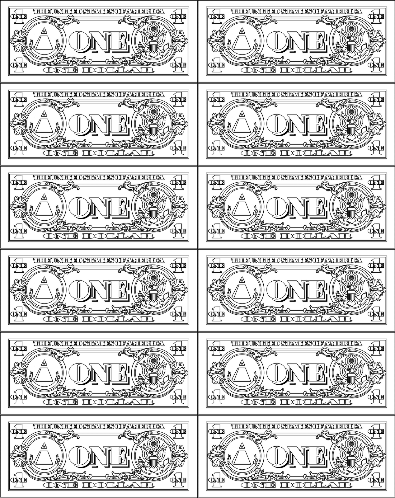 Fake Money Printable Sheets Fake Money Printable Sheets