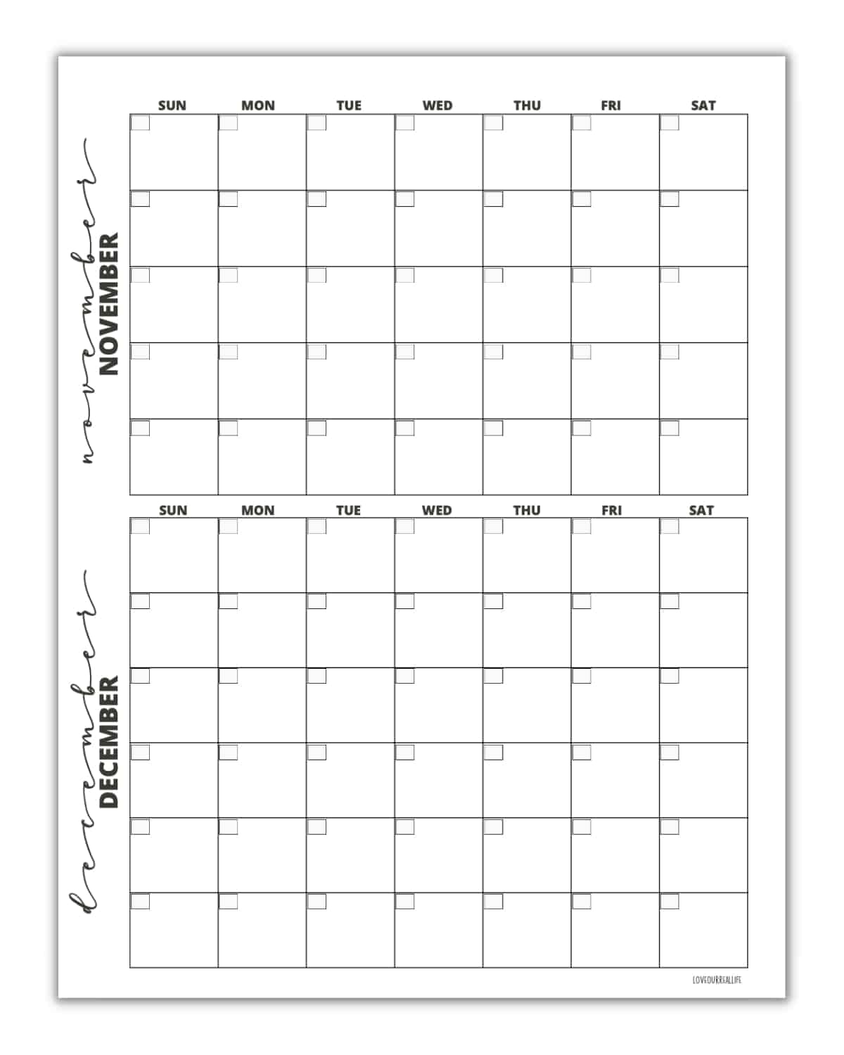 FREE Printable November December Calendar Templates 2024 Love Our Real Life FREE Printable November December Calendar Templates 2024 Love Our Real Life