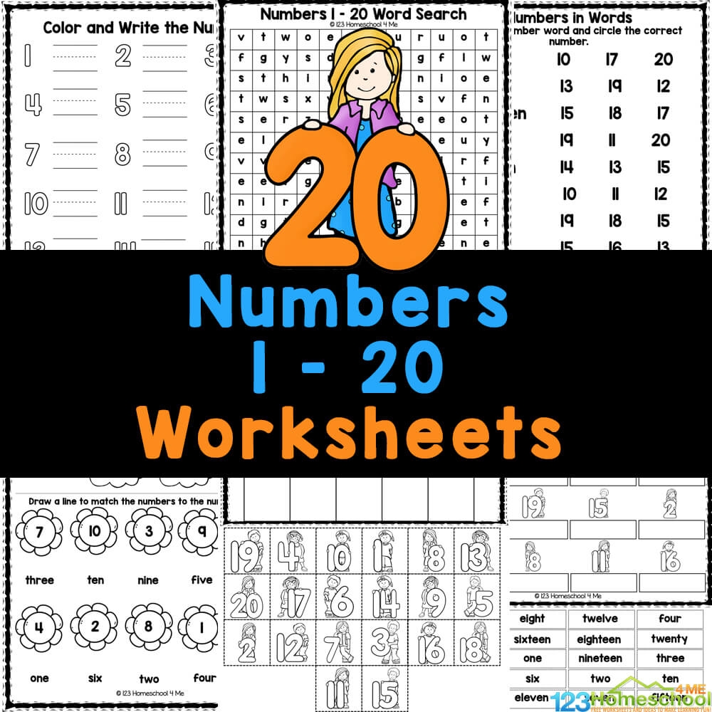 Free Printable Number Counting Worksheets
