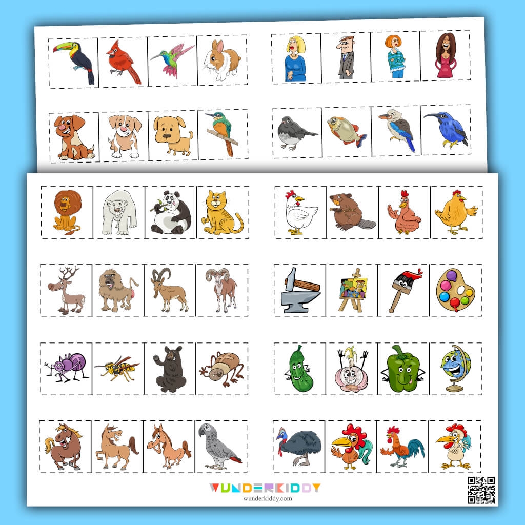 Free Printable Odd One Out Worksheets For Kindergarten PDF