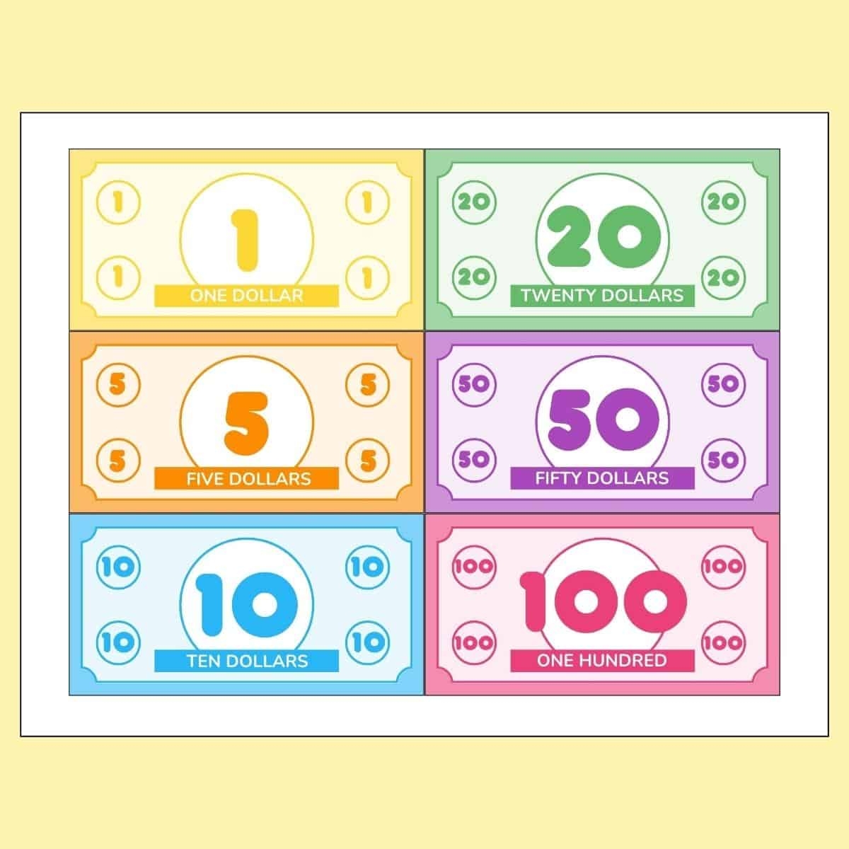 Free Printable Play Money Printables For Life Free Printable Play Money Printables For Life