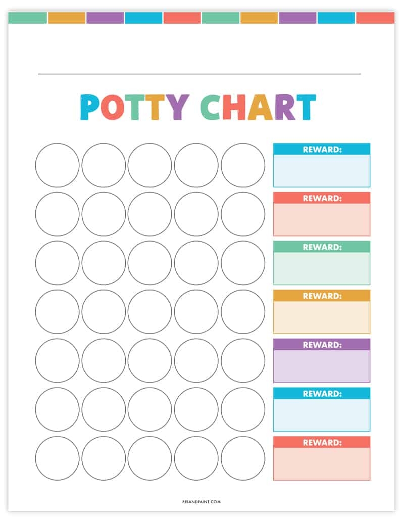 Printable Potty Sticker Chart Free