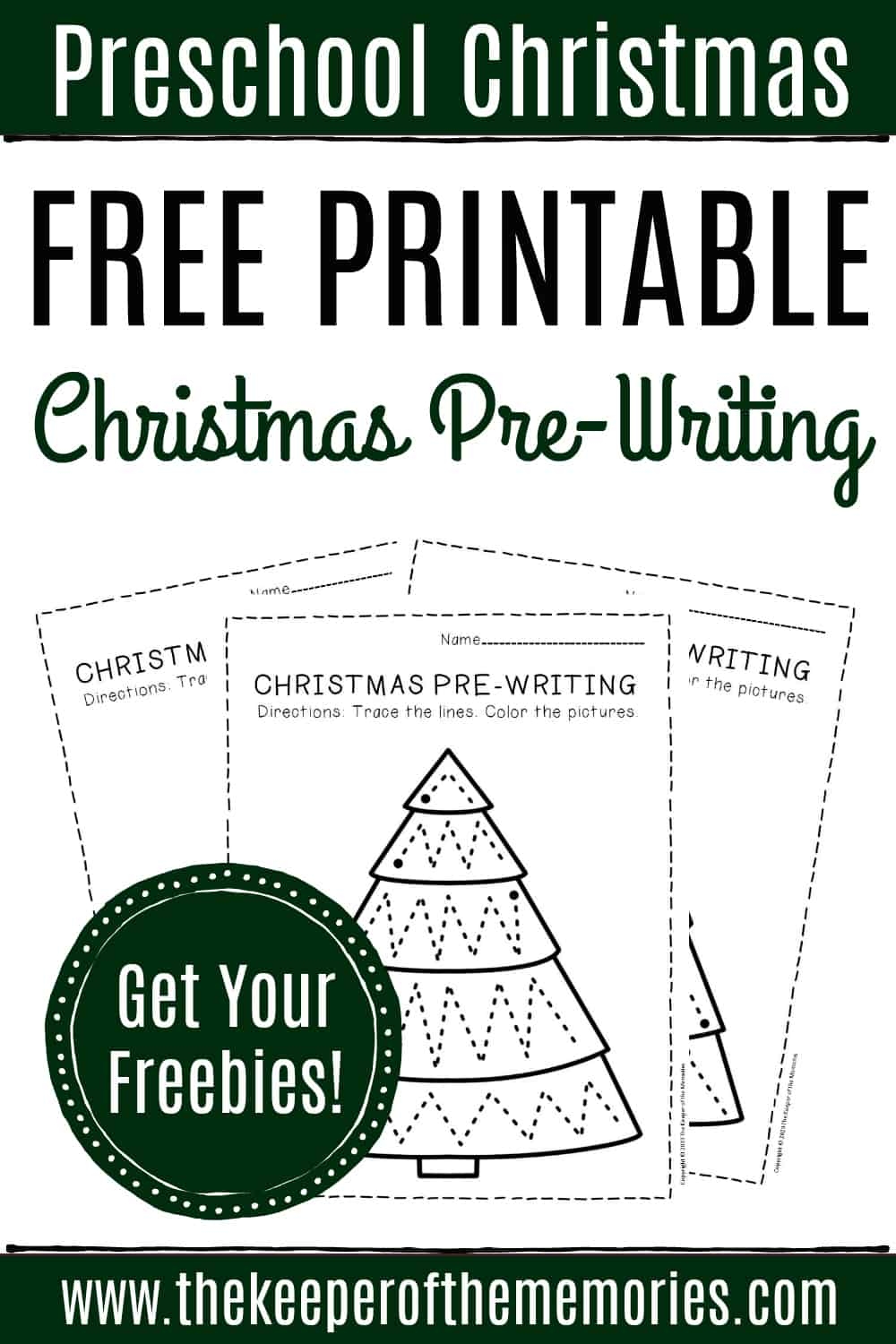 Free Printable Pre Writing Christmas Preschool Worksheets Free Printable Pre Writing Christmas Preschool Worksheets