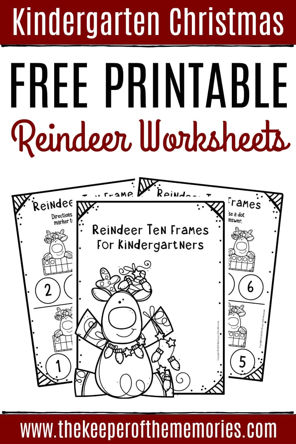 Free Printable Reindeer Ten Frame Kindergarten Worksheets Free Printable Reindeer Ten Frame Kindergarten Worksheets
