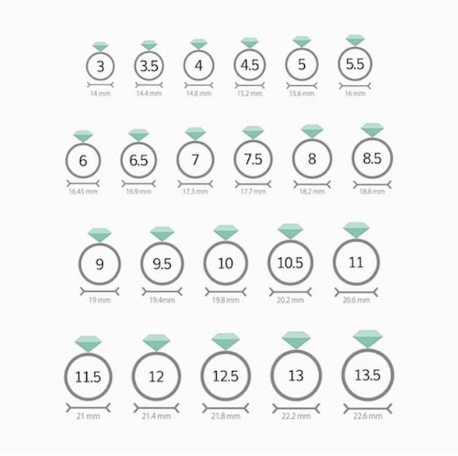 Printable Ring Sizing Chart Uk