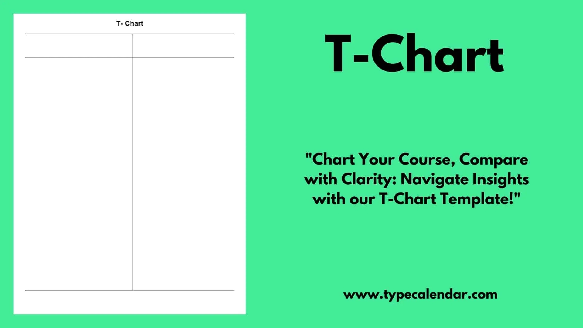 Printable T-Chart